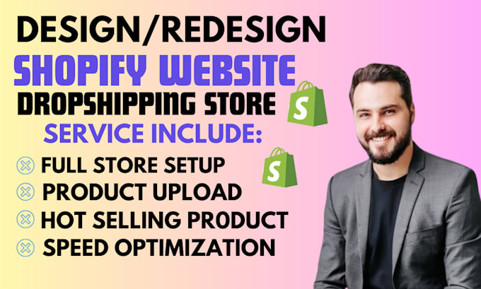 Bestseller - design,redesign shopify store,shopify dropshipping expert,shopify website