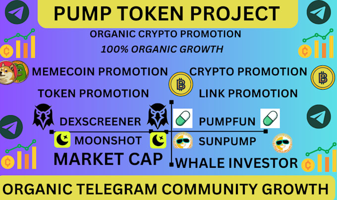 Gig Preview - Hype pump token, promote moonshot eth, dex, solana memecoin telegram community