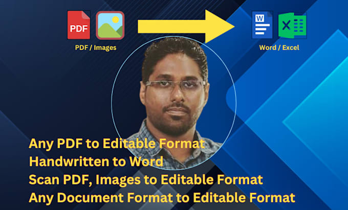 Bestseller - do PDF, scan PDF, images, handwriting to word or excel
