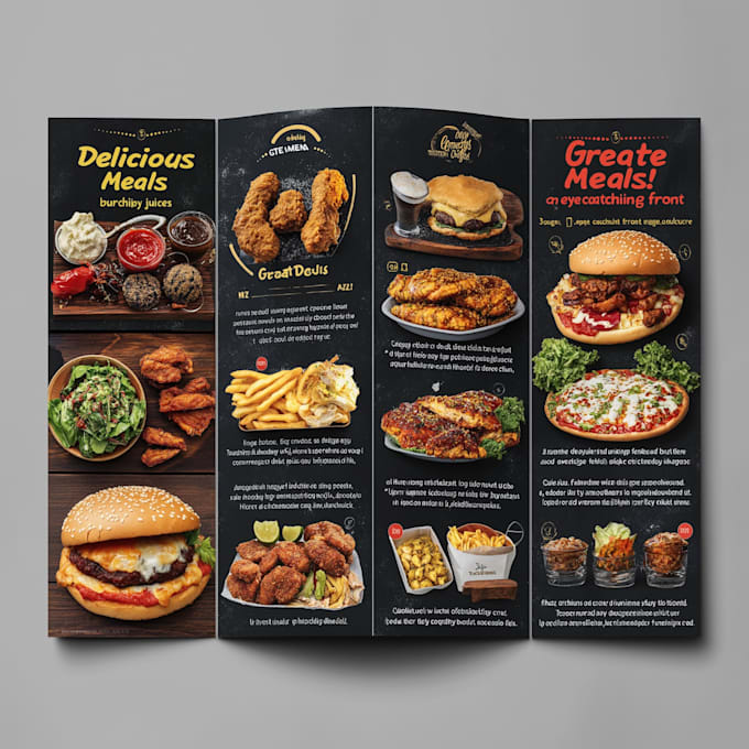 Gig Preview - Do restaurant menu, food menu and digital menu design