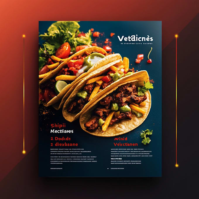 Gig Preview - Do restaurant food menu, menu card, menu board design