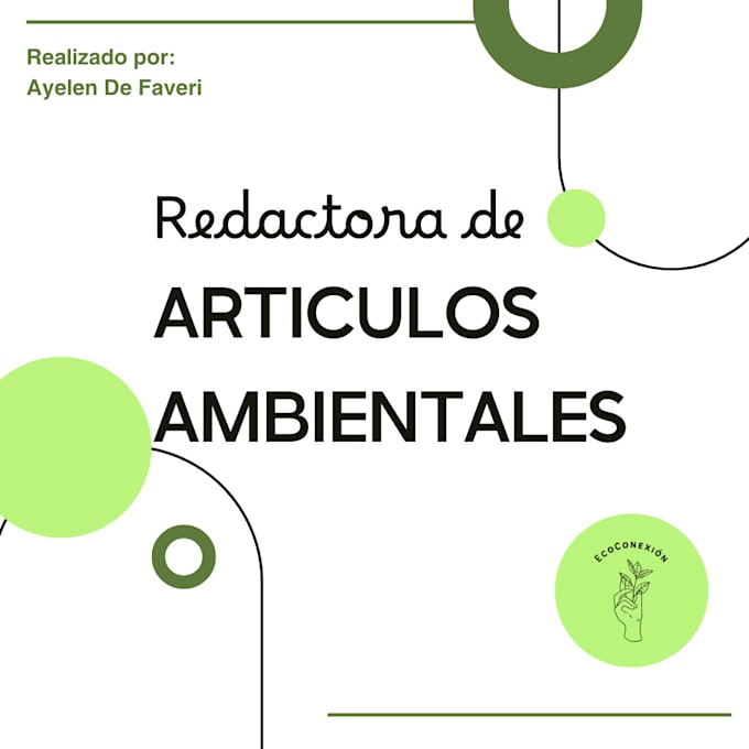 Gig Preview - Redactor de articulo de ciencias ambientales para SEO