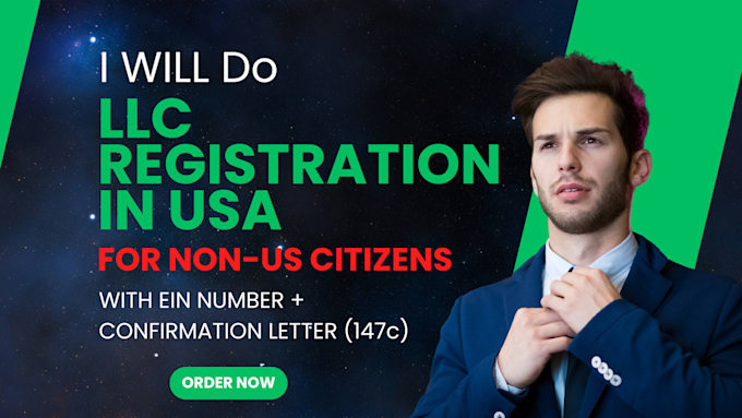 Gig Preview - Do us llc registration with ein number for us non residents