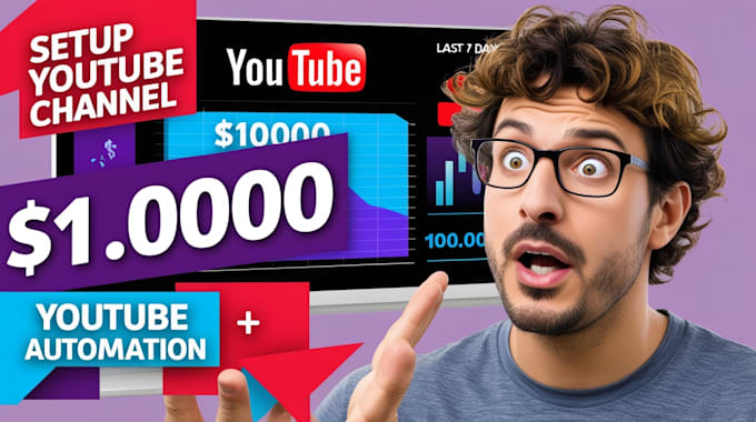 Gig Preview - Create and setup professional cash cow faceless youtube automation channel