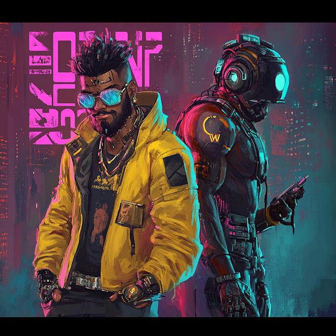 Gig Preview - Make your sci fi cyberpunk psychedelic artwork