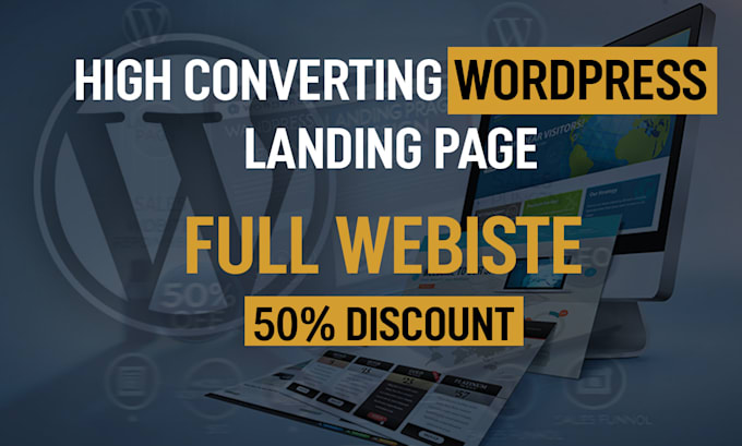 Gig Preview - Build wordpress website, landing page, one page website, clone, revamp wordpress