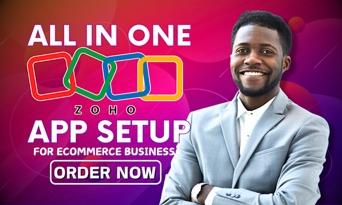 Gig Preview - Do zoho site, commerce, form, salesiq landing page, zoho one books and CRM setup