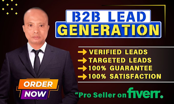 Gig Preview - Provide b2b linkedin lead generation, targeted lead gen and email list building