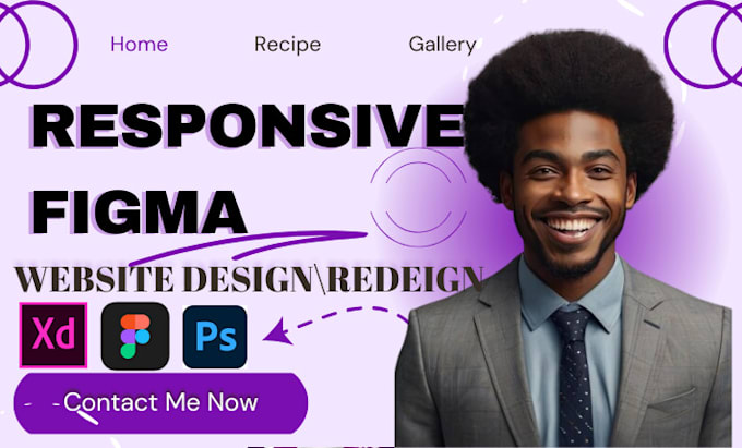 Gig Preview - Design redesign figma website hompage landing page mockup wordpress ui ux design