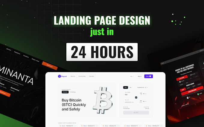 Gig Preview - Design top notch landing page in 24 hours