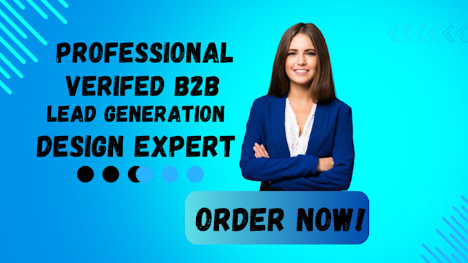 Gig Preview - Build verified targeted b2b leads contact list find email address b2b sales