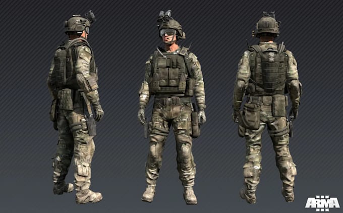 Gig Preview - Create a custom arma 3 server and design an arma 3 skin for you