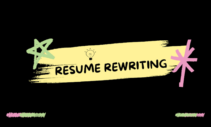 Gig Preview - Rewrite and recreate your resume