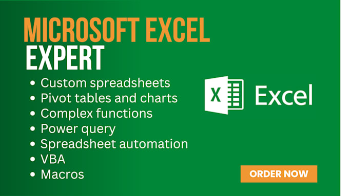 Gig Preview - Automate microsoft excel spreadsheet using vba and macros