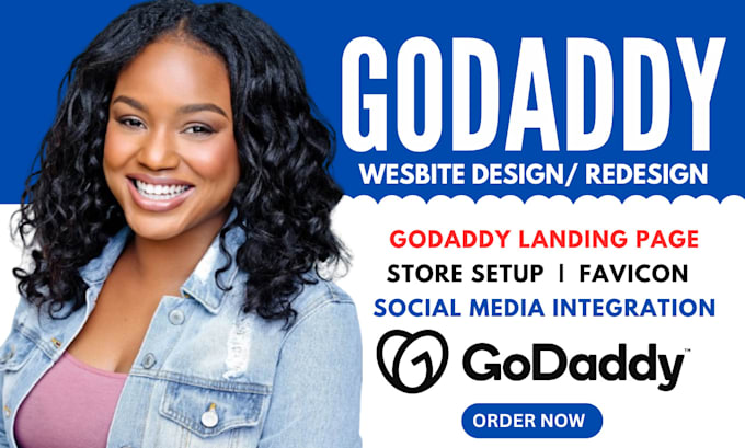 Gig Preview - Do professional godaddy website design, godaddy ecommerce store, godaddy store