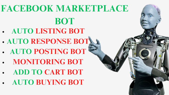 Gig Preview - Develop facebook marketplace auto listing bot, auto response bot, popmart bot