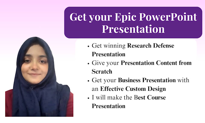 Gig Preview - Make epic research presentations from scratch