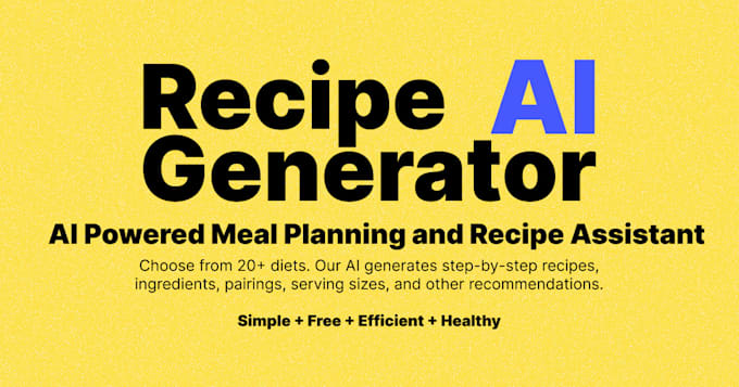 Bestseller - do ai recipe app, ai cooking, ai restaurant app, ai food app, ai food channel