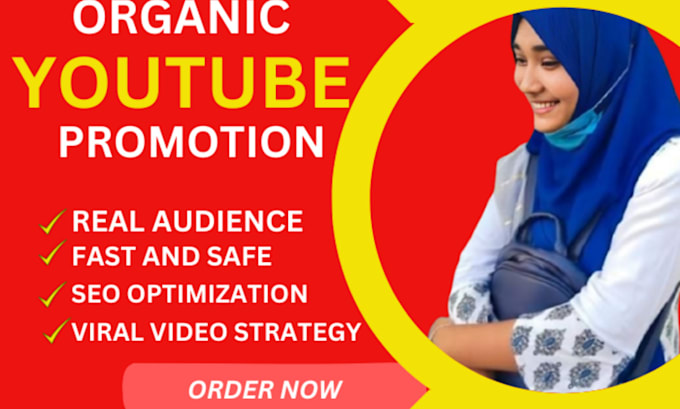 Gig Preview - Do organic youtube video promotion and channel growth