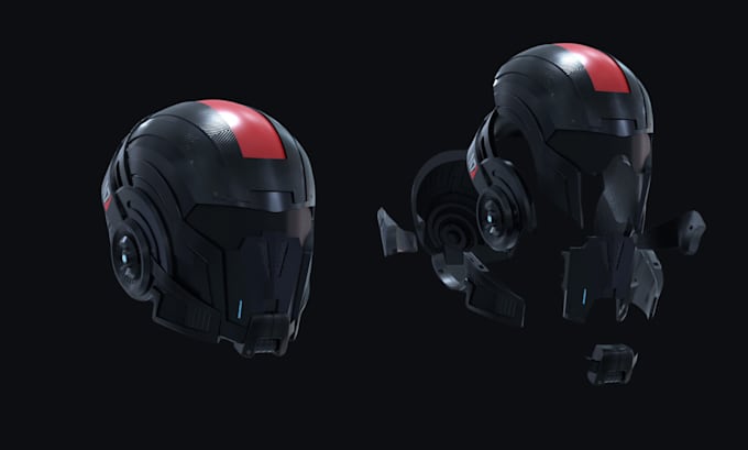 Gig Preview - Design 3d helmet, 3d mask, armor or 3d cosplay props 3d models for 3d printing