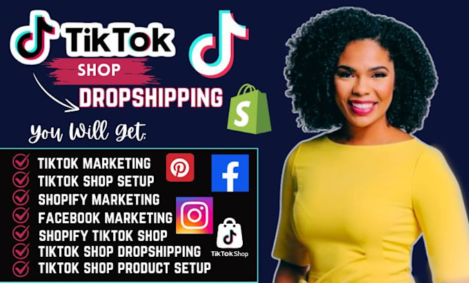 Gig Preview - Do outstanding tiktok shop dropsphipping tiktok shop sales shopify store sync