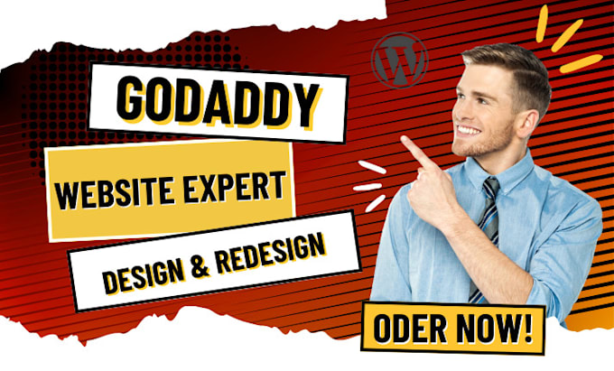 Gig Preview - Godaddy website redesign godaddy website design develop godaddy