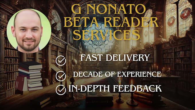 Gig Preview - Be a beta reader your book and give you excellent feedback