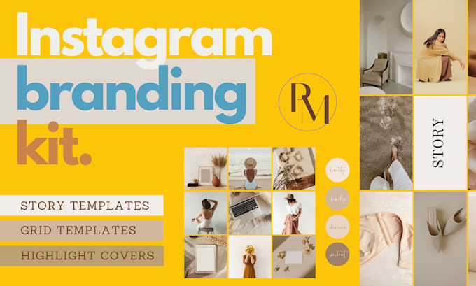 Gig Preview - Create a complete instagram branding kit