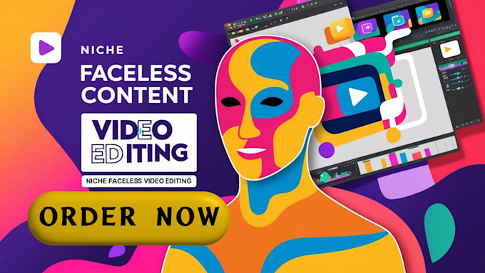 Gig Preview - Generate faceless content for niche faceless video editing faceless video