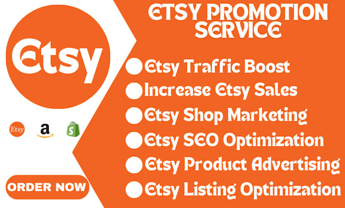 Bestseller - promote, market your etsy store, shopify shop, ebay, and amazon listings