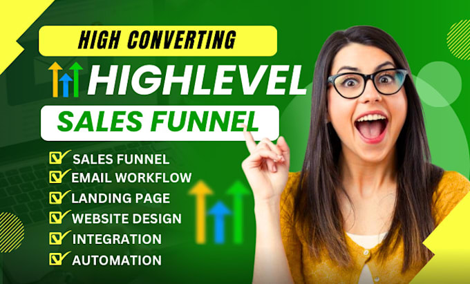 Gig Preview - Gohighlevel landing page gohighlevel website gohighlevel sales funnel ghl expert