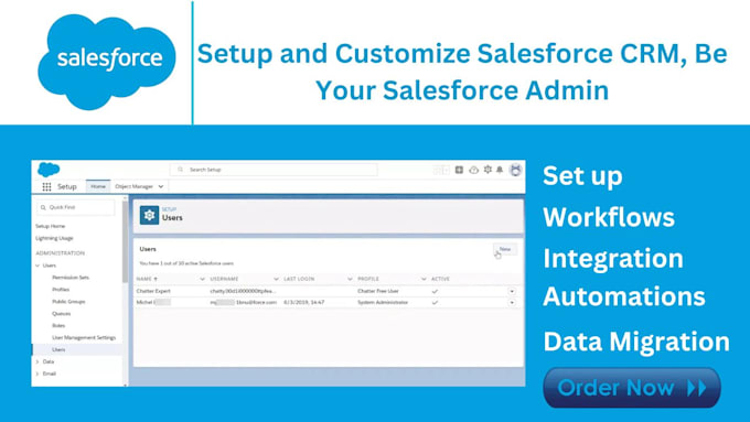 Gig Preview - Setup and customize salesforce crm, be your salesforce admin