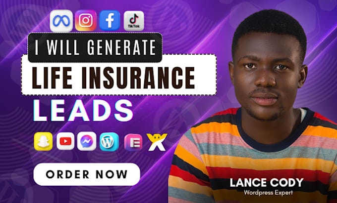 Gig Preview - Life insurance leads insurance lead life insurance website gohighlevel insurance