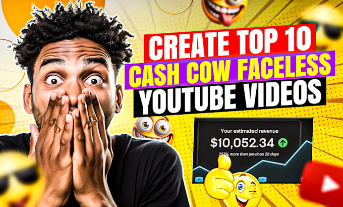 Gig Preview - Do top 10 cash cow videos and youtube automation channel