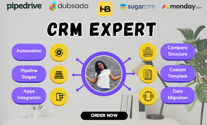 Gig Preview - Be your pipedrive monday sugar crm dubsado honeybook expert