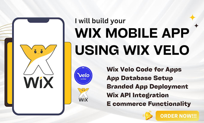 Gig Preview - Build wix mobile app using wix velo code wix branded app wix app database setup