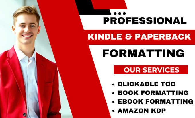 Gig Preview - Format your ebook for amazon kdp, paperback formatting, book formatting