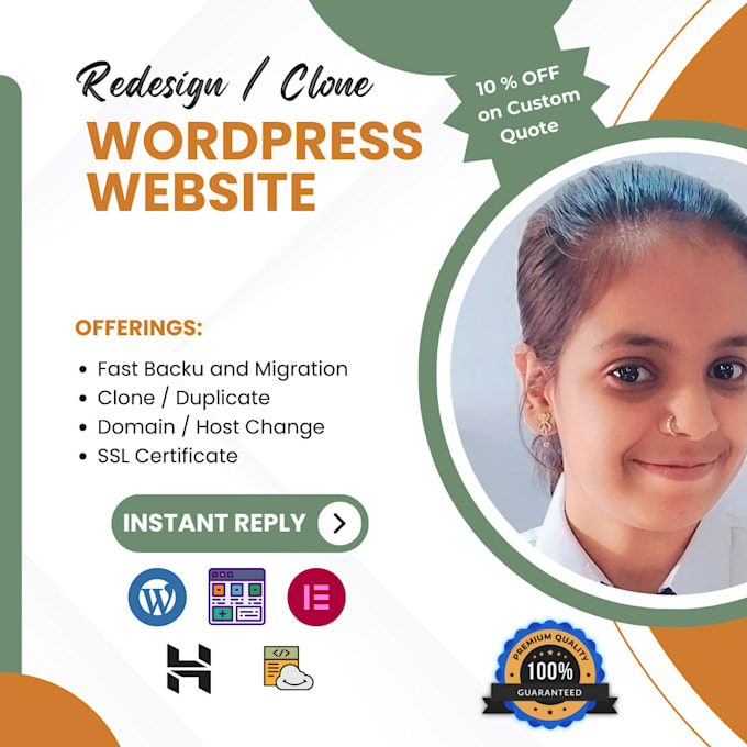 Gig Preview - Professionally clone, redesign, and revamp your wordpress website