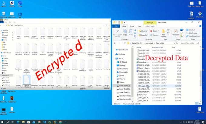 Gig Preview - Decryption of encrypted ransomeware files