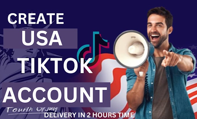 Gig Preview - Create usa tiktok usa tiktok account usa tiktok shop tik tok usa