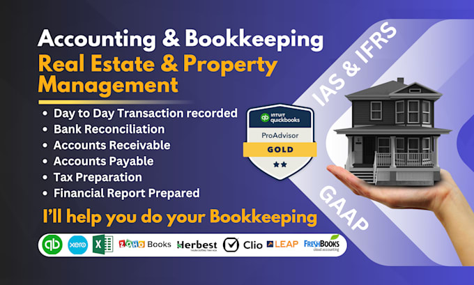 Gig Preview - Do bookkeeping service of real estate, property management