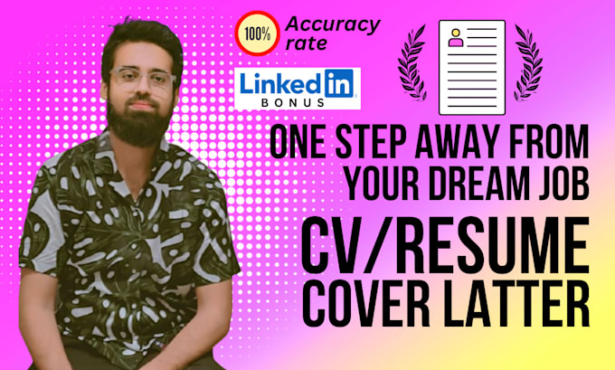 Gig Preview - Craft an outstanding CV, resume, and cover letter to land your dream job