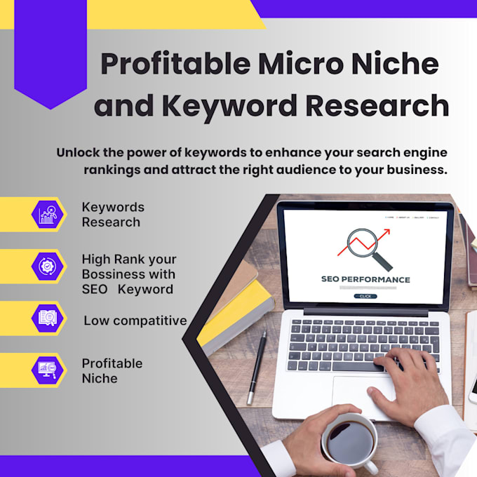 Gig Preview - Profitable micro niche and SEO keyword research for high ranking