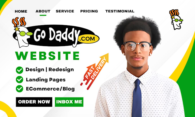 Gig Preview - Godaddy website redesign godaddy website design godaddy website redesign godaddy