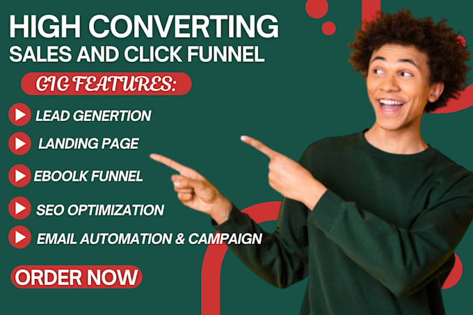 Gig Preview - Do wordpress, wix webflow, clickfunnels, landing page, gohighlevel, sales funnel