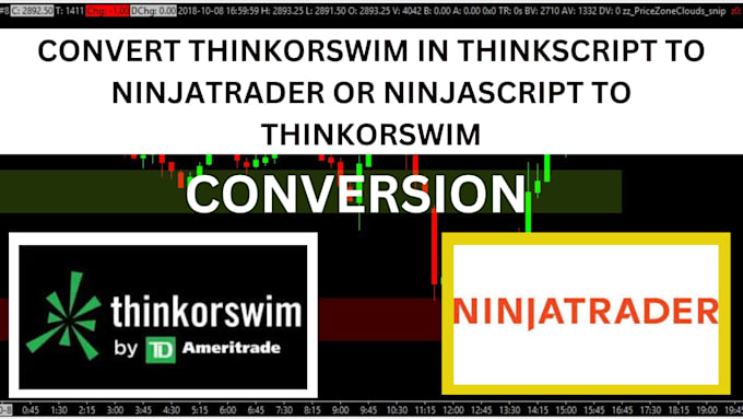 Gig Preview - Convert thinkorswim in thinkscript to ninjatrader or ninjascript to thinkorswim