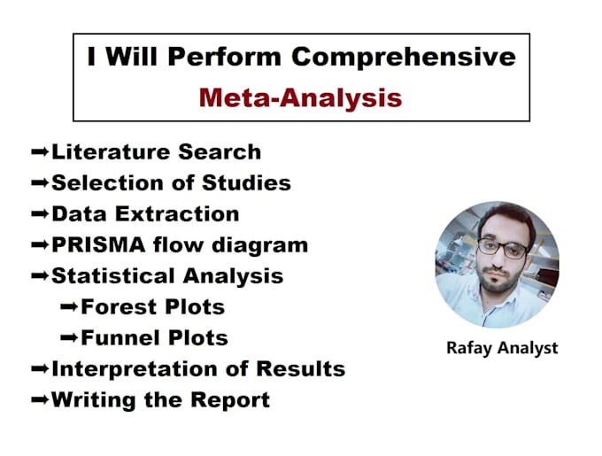 Gig Preview - Perform comprehensive meta analysis for your research project