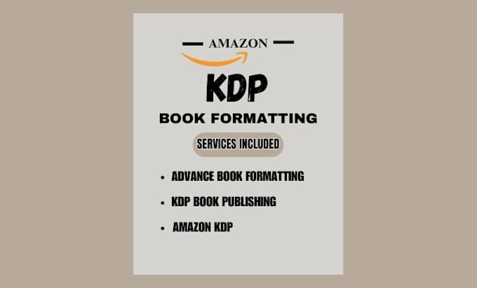 Gig Preview - Do amazon kdp book formatting ,kdp book publishing