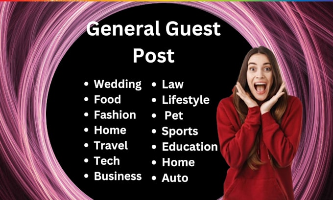 Gig Preview - Publish general guest post , high authority general blog with dofollow b