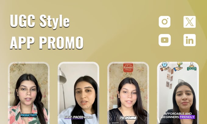 Gig Preview - Create a ugc style app promo